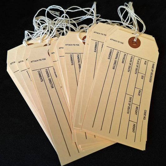 Vintage Toe Tags