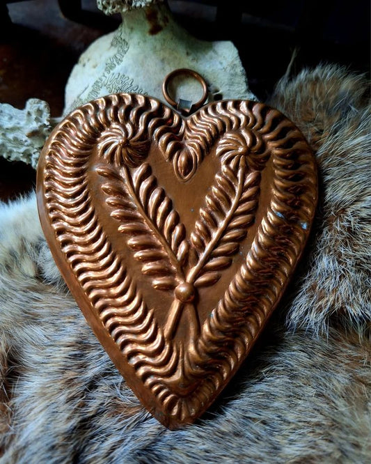 Vintage Copper Heart Mold