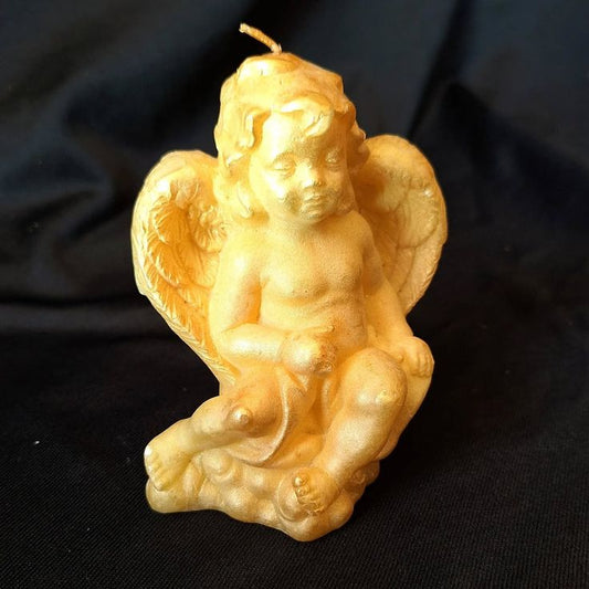 Vintage Cherub Candle