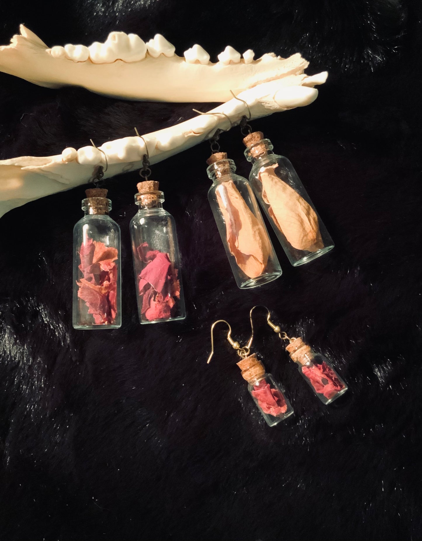 Jar of Roses Earrings