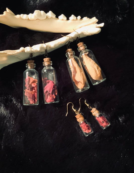 Jar of Roses Earrings