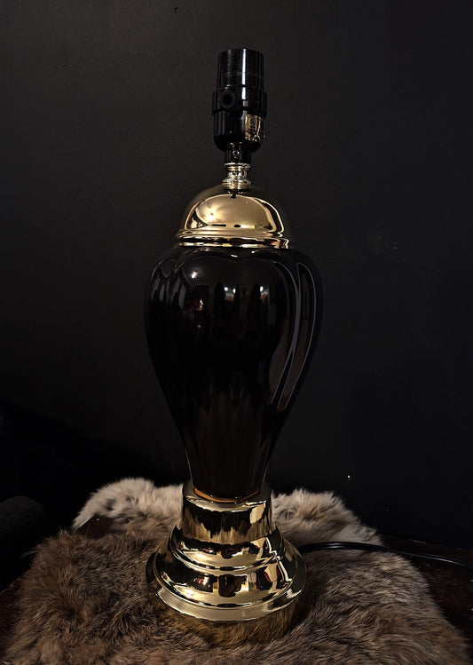 Vintage Black and Gold Lamp