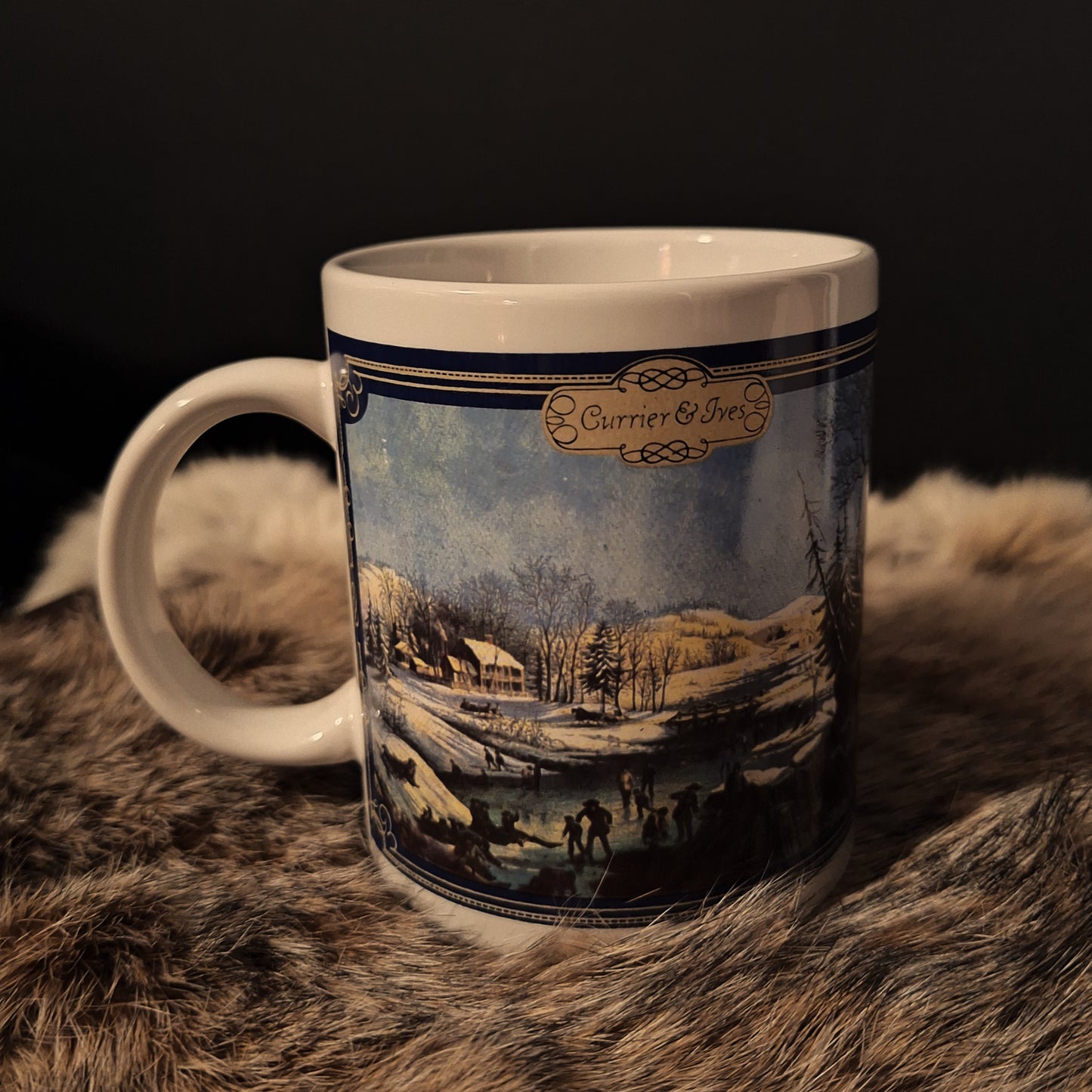 Vintage Currier & Ives Mug