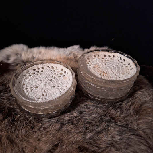 Glass & Doily Coasters