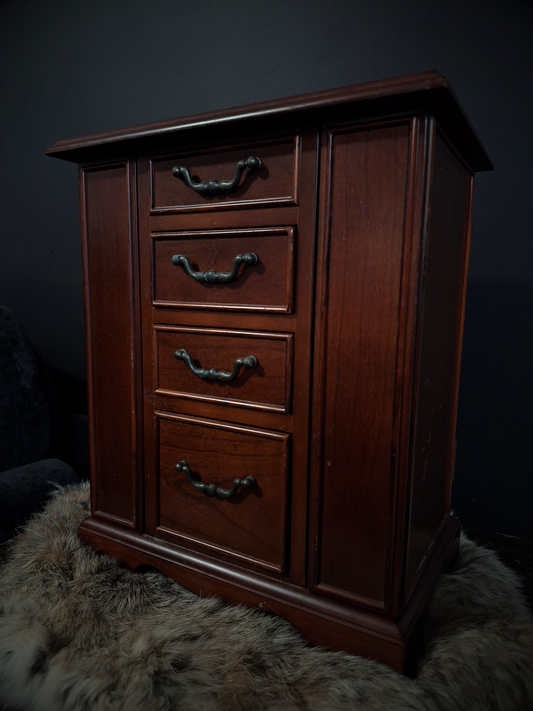 Vintage Vertical Jewelry Box