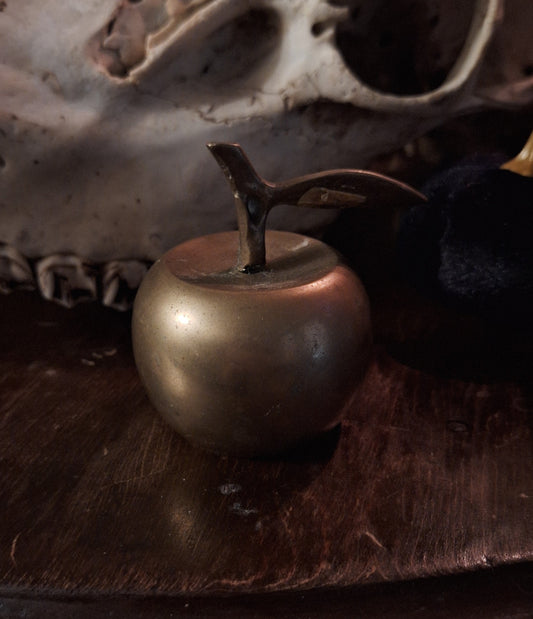 Vintage Brass Apple Bell