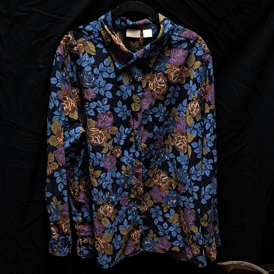 Vintage Corduroy Floral Top