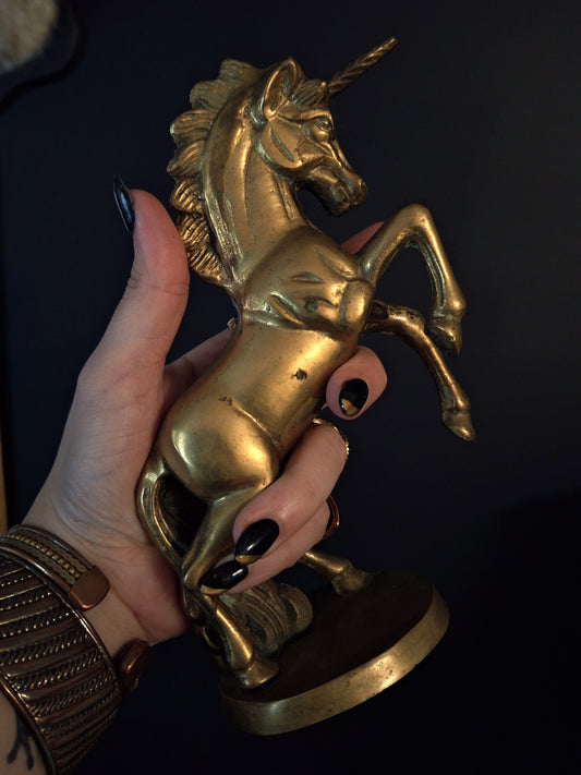 Vintage Brass Unicorn