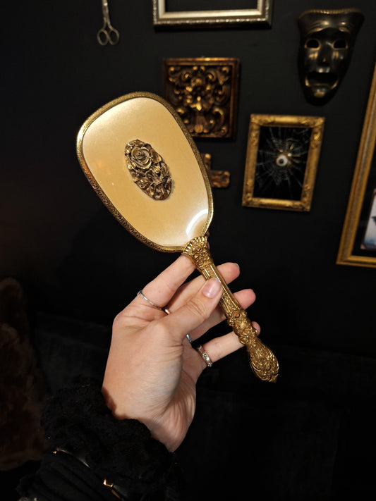 Vintage Gold Vanity Brush