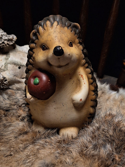 Vintage Hedgehog Fall Decor